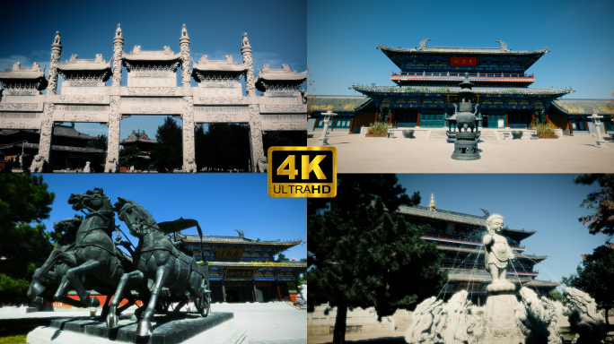 古建筑古寺庙古寺广佑寺辽阳电影感