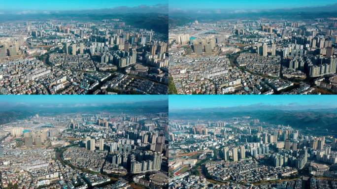 云南文山县航拍