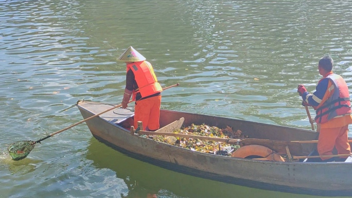 河道环境治理河道清理河道治理打捞垃圾