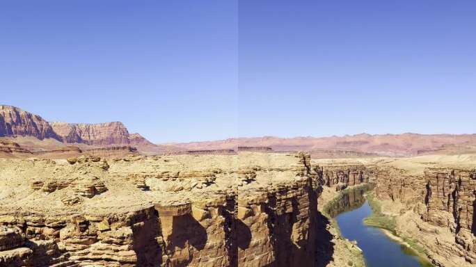 纳瓦霍大桥的玛瑙峡谷风景，亚利桑那州，美国