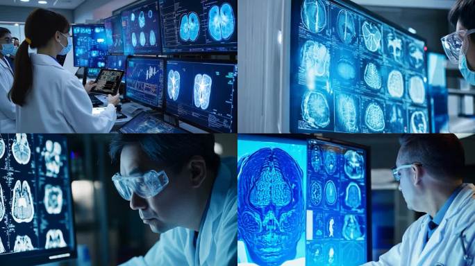 中国医生脑科学研究医学研究脑CT医学影像