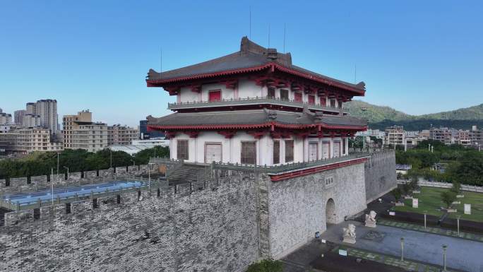 航拍揭阳市揭阳楼2
