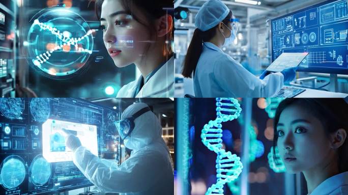 女生物学家化学家科学家研究院科研学者