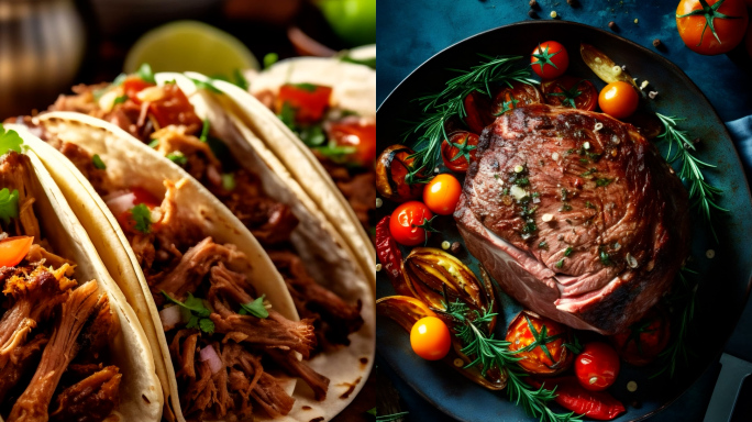 竖版-美食图片模板