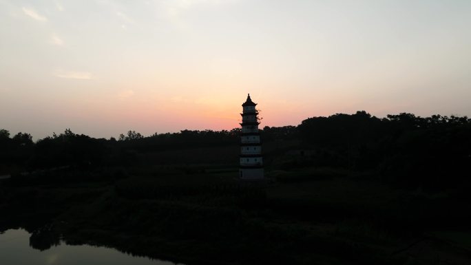 古塔日出01