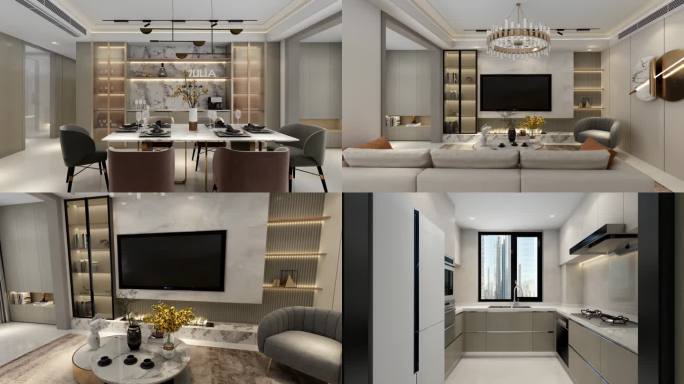 三维客厅 室内装修 室内漫游动画镜头