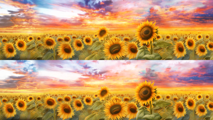 8k唯美向日葵视频背景