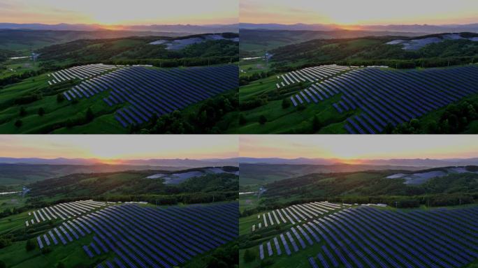 航拍新开大马光伏电站-前进下降-0257