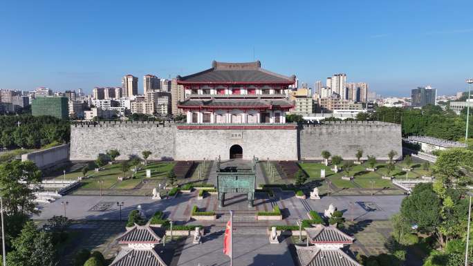 航拍揭阳市揭阳楼1