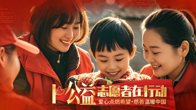 温馨志愿者公益慈善爱心活动照片图文展示