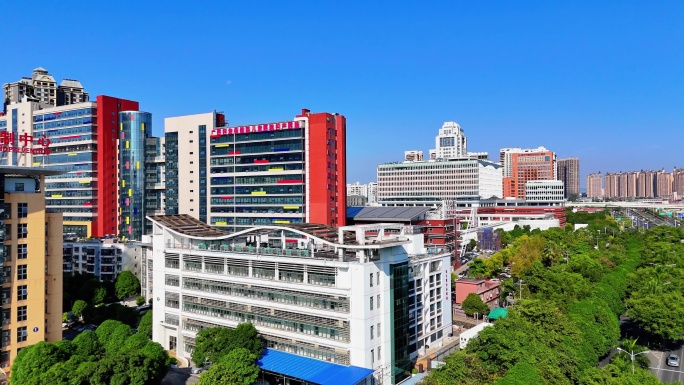 航拍南宁疾控中心 广西妇幼保健院