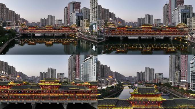 【4K正版素材】贵州都匀市西山大桥航拍