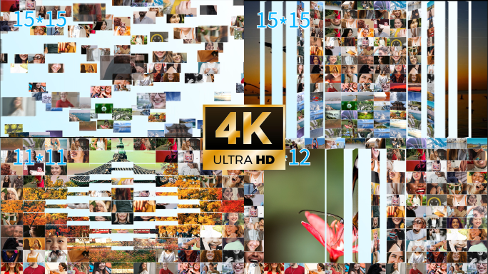 【4K无插件】12款多照片墙展示