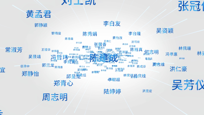 多文字汇聚成logo多名字汇聚成AE模版