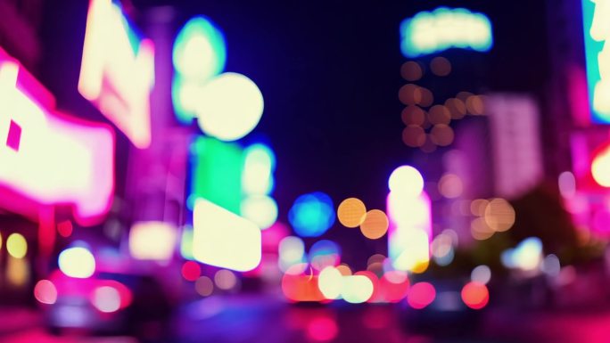 4K 英国伦敦街道夜景