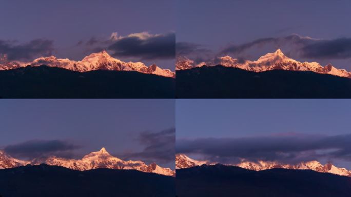 月光下的梅里雪山