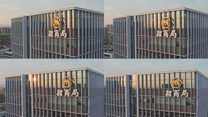 海南三亚崖州湾深海科技城建筑外部特写航拍