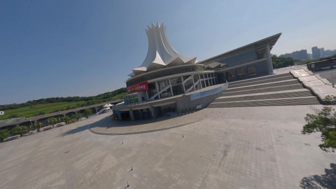 穿越机FPV航拍广西南宁东盟国际会展中心