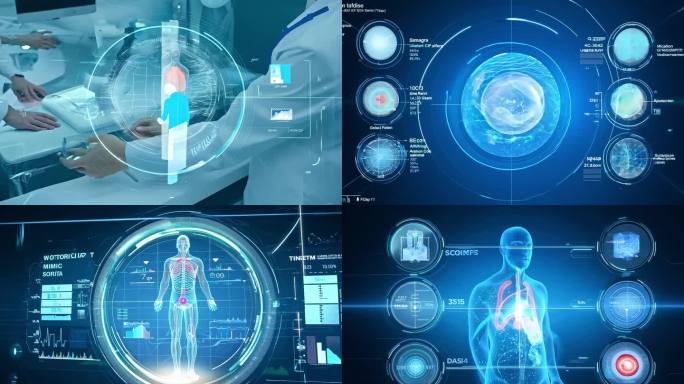 人体智能科技扫描 科技人体医疗数据