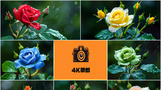 雨中玫瑰 情人节 浪漫 幸福 开心 健康