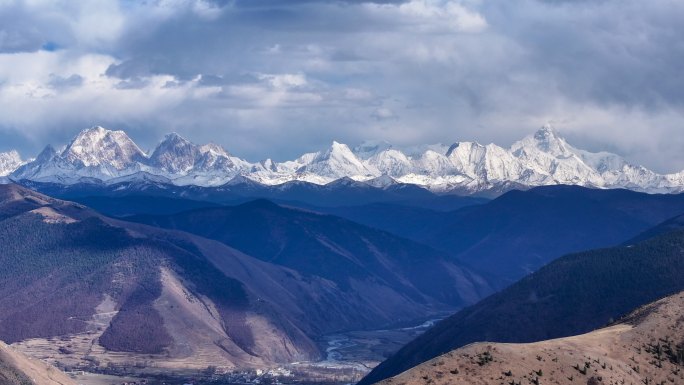 贡嘎雪山延时