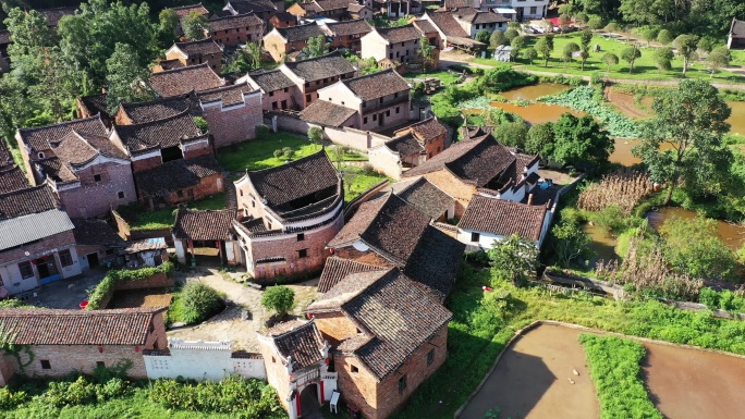 航拍湖南永州江永勾蓝瑶寨