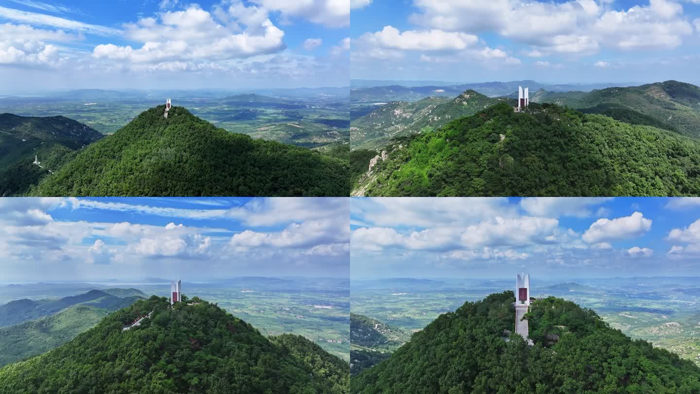 孟良崮战役纪念碑航拍