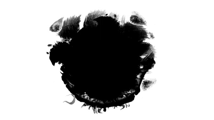 黑白水墨晕染特效素材 (46)