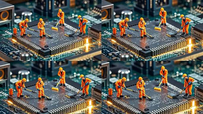 微缩模型 手机内部清理 微缩世界