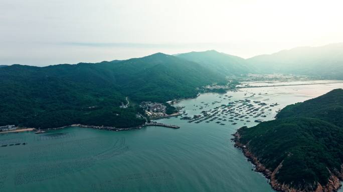 汕头南澳岛海上渔村香格里码头猎屿吴平寨村