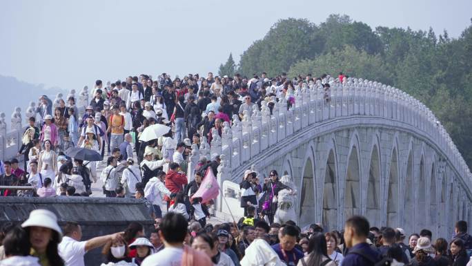 北京旅游 颐和园 十七孔桥