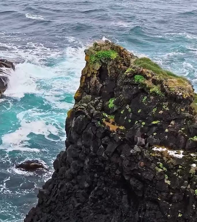 冰岛斯奈山半岛的海岸线，阿尔纳斯塔皮海岸