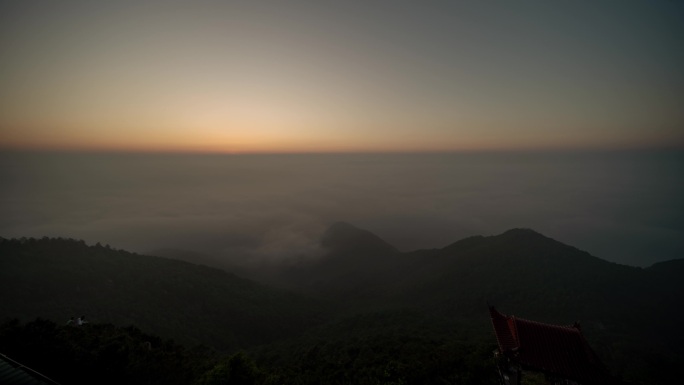 九华山日出云海延时