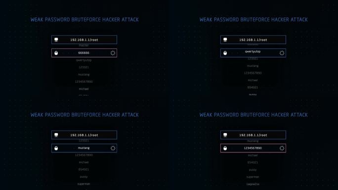 黑客进行密码爆破