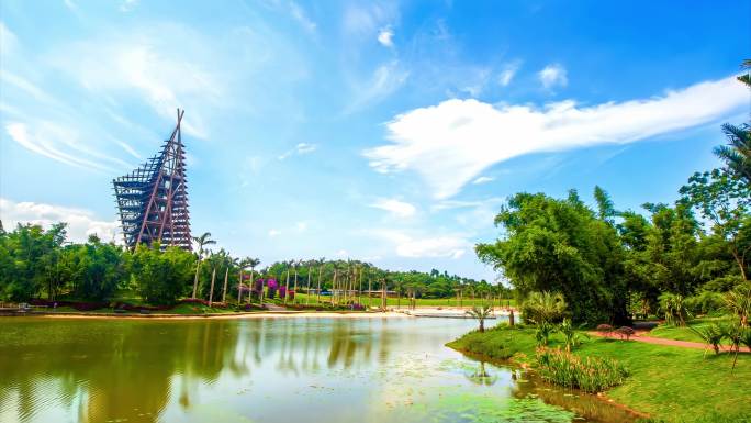 广西清泉湖风光