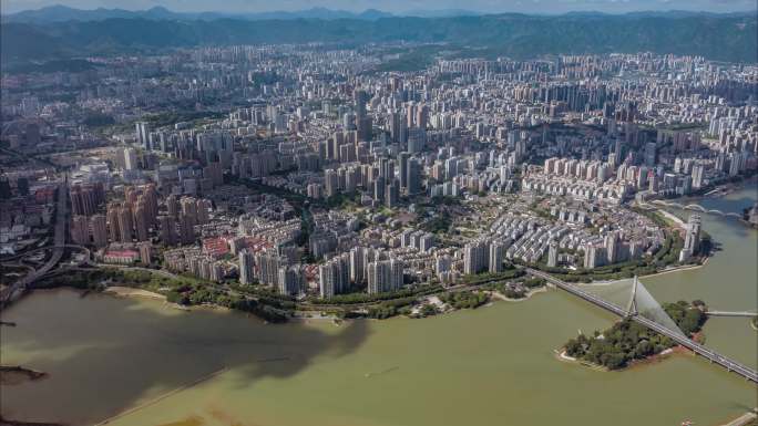 福州台江高空鸟瞰大全景【多段镜头合集】