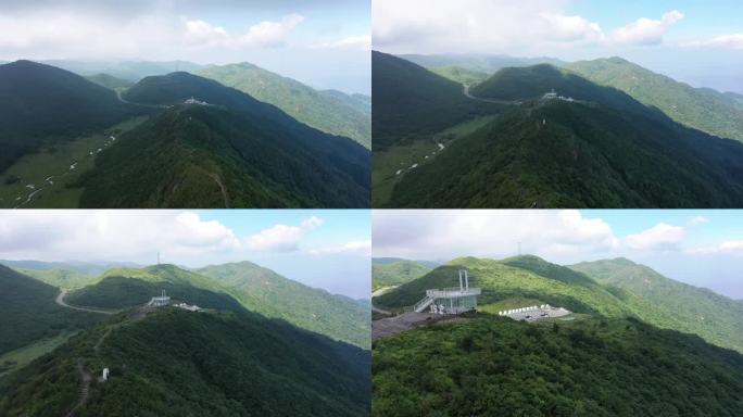 航拍湖南长沙浏阳大围山景区