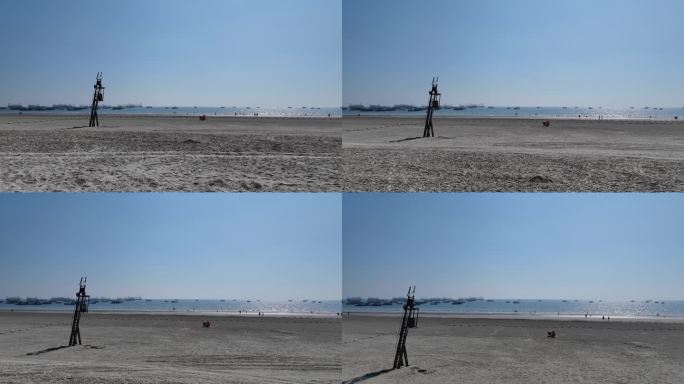 航拍广西北海风光