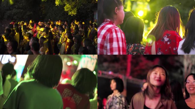 森林音乐节 草地音乐节 音乐节狂欢