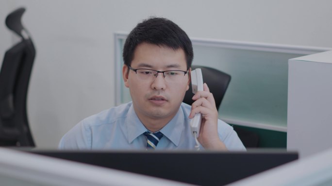 银行办公打电话