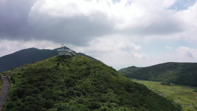 航拍湖南长沙浏阳大围山景区