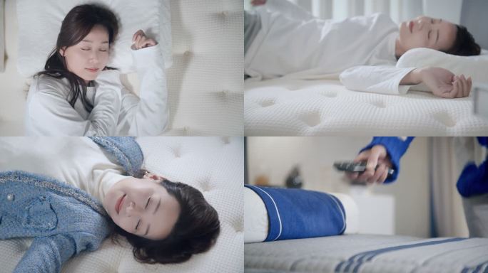 美女入睡睡眠居家舒适