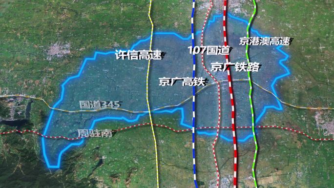 西平县交通区位示意图