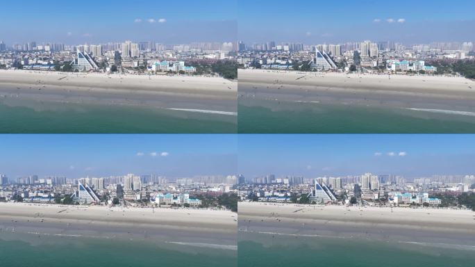 航拍广西北海风光