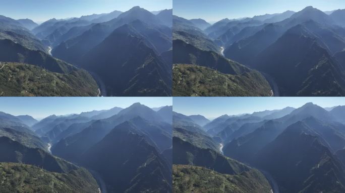 云南怒江州境内的怒江和高黎贡山山脉