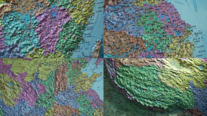 全国各省市实拍地图