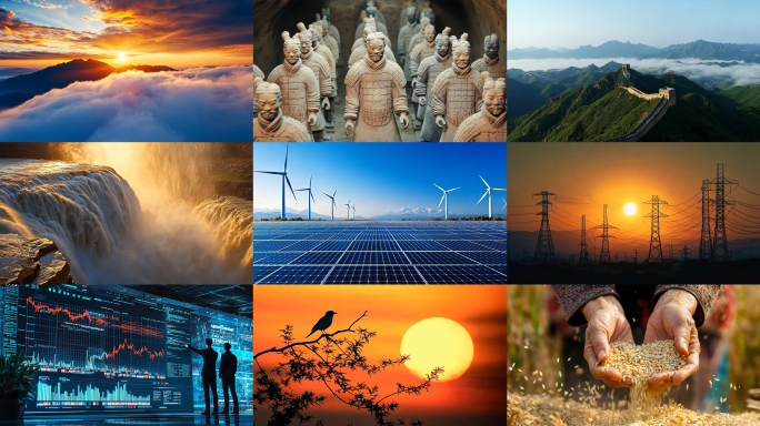 中国经济发展宣传片风景祖国新中国中国梦