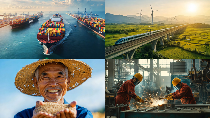 中国经济发展宣传片风景祖国新中国中国梦