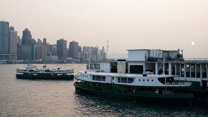 4k香港湾仔-尖沙咀两岸风景