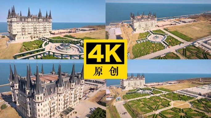 海边教堂 城市地标 旅游景点